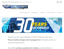Tablet Screenshot of gaimsfitness.com